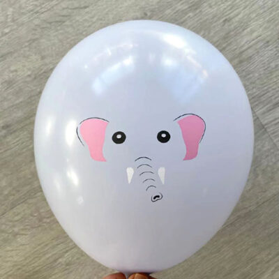 Elephant safari theme latex balloon 12 inch helium quality, Auckland NZ