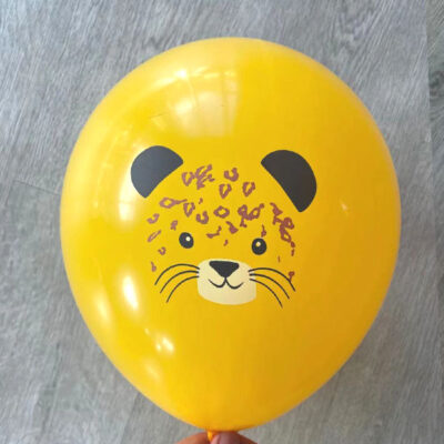 Leopard safari theme latex balloon 12 inch helium quality, Auckland NZ