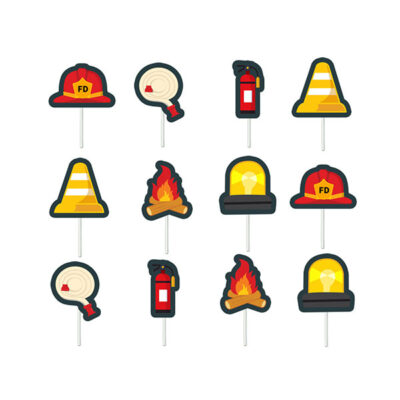 fire truck cupcake toppers Firetruck cupcake toppers 12 pieces, Auckland NZ