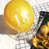 18th Gold Happy Birthday Balloons 18th gold Happy Birthday Balloon