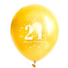 21th Gold Happy Birthday Balloon 21st Birthday gold latex balloon 12 inch helium quality, Auckland NZ