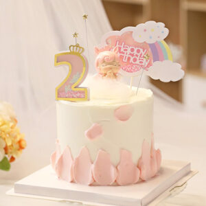 1st 2nd birthday cake toppers baby girl acrylic set, Auckland NZ