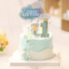 1st 2nd Cake Topper Rainbow Birthday 1st 2nd birthday cake toppers baby boy acrylic set, Auckland NZ