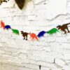 Dinosaur Banner Dinosaur wall backdrop banner 2.5m felt cloth, party Auckland NZ