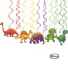 Dinosaur ceiling hanging swirl decoration 30 pieces metallic foil, Auckland NZ