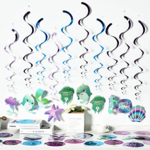 Under the sea Haning Swirl Decorations