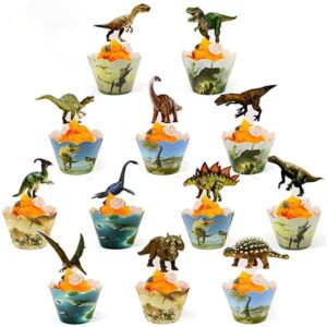Dinosaur cupcake wrappers and toppers set 24 pieces each, Auckland NZ