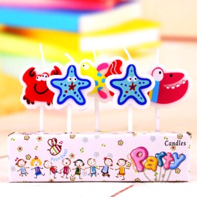 Ocean animals cake candles set 5 pieces, Auckland NZ