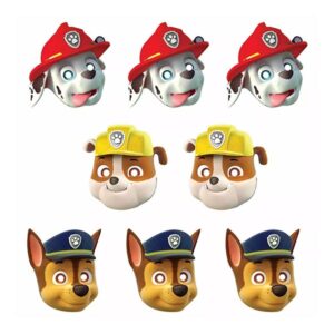 PAW Patrol party paper masks 8 pieces, Auckland NZ