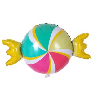 Rainbow sweet candy foil balloon 65x43cm helium quality, Auckland NZ