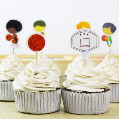 Basketball party cupcake toppers 24 pieces, Auckland NZ