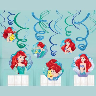 ARIEL DREAM BIG SWIRL VALUE PACK Little Mermaid Ariel Dream Big hanging swirls 12 pieces, Auckland NZ