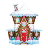 Christmas Foil Balloon Gingerbread House Decorated gingerbread house foil balloon 94cm 37 inch Qualatex, Auckland NZ