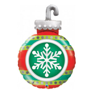 Snowflake Ornament Christmas foil balloon 89cm 35 inch Qualatex, Auckland NZ