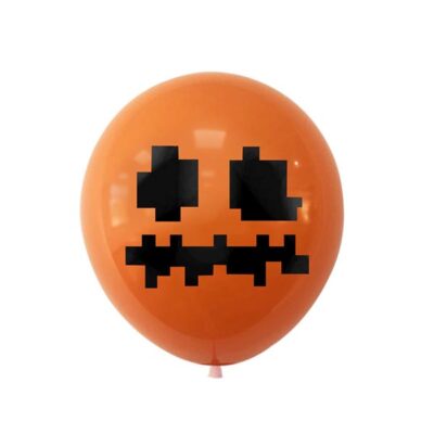 Minecraft party orange latex balloon 12 inch helium quality, Auckland NZ