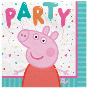 Peppa Pig Confetti Party beverage napkins, Auckland NZ