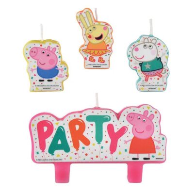 Peppa Pig Confetti Party candle set 4 pieces, Auckland NZ