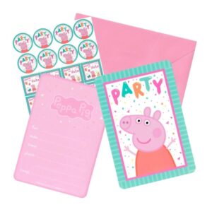 Peppa Pig Confetti Party postcard invitations 8 pieces, Auckland NZ