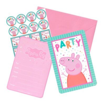 Peppa Pig Confetti Party Postcard Invitations Peppa Pig Confetti Party postcard invitations 8 pieces, Auckland NZ