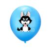blue husky Husky pet party latex balloon blue 12 inch, Auckland NZ