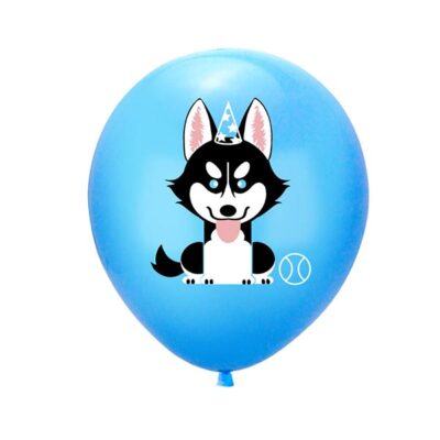blue husky Husky pet party latex balloon blue 12 inch, Auckland NZ