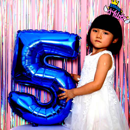 Giant Blue Foil Number Balloons 100cm NZ