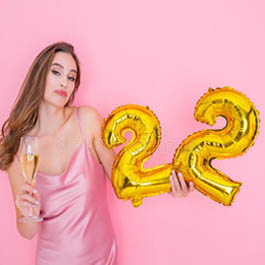 Mini Gold Foil Number Balloons 40cm NZ