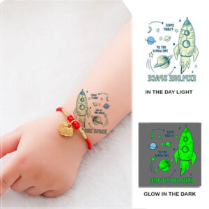 UV glow boys temporary tattoo Bci123, party favour Auckland NZ
