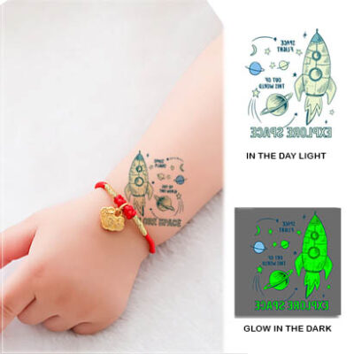 UV glow boys temporary tattoo Bci123, party favour Auckland NZ