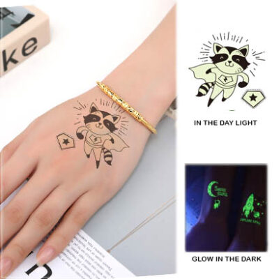 UV glow boys temporary tattoo Bci134, party favour Auckland NZ