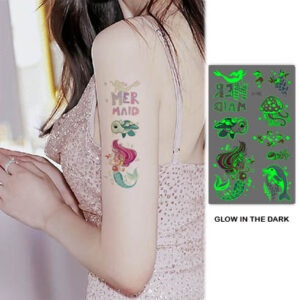 UV glow temporary tattoo Bei-192 12x7.5cm, party favour Auckland NZ