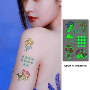 UV glow temporary tattoo Bei-193 12x7.5cm, party favour Auckland NZ