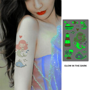 UV glow temporary tattoo Bei-196 12x7.5cm, party favour Auckland NZ