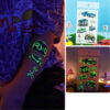 BEI-241 UV glow in the dark temporary tattoo Bei-241 12x7.5cm, party favour Auckland NZ