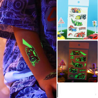 UV glow in the dark temporary tattoo Bei-242 12x7.5cm, party favour Auckland NZ