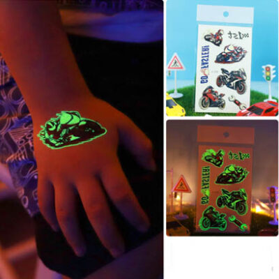 UV glow in the dark temporary tattoo Bei-243 12x7.5cm, party favour Auckland NZ