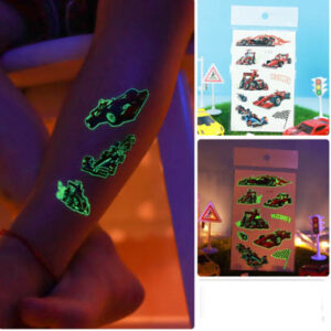 UV glow in the dark temporary tattoo Bei-245 12x7.5cm, party favour Auckland NZ