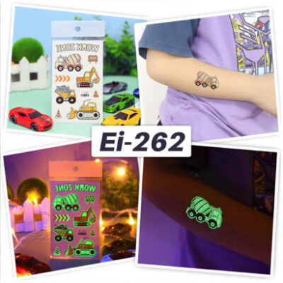 UV glow in the dark temporary tattoo Bei-262 12x7.5cm, party favour Auckland NZ