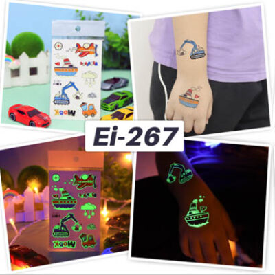 UV glow in the dark temporary tattoo Bei-267 12x7.5cm, party favour Auckland NZ