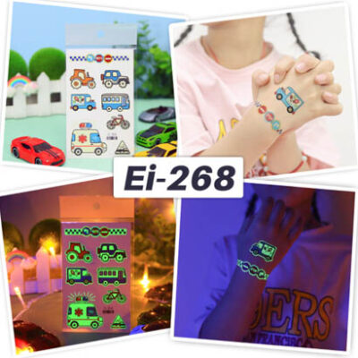UV glow in the dark temporary tattoo Bei-268 12x7.5cm, party favour Auckland NZ