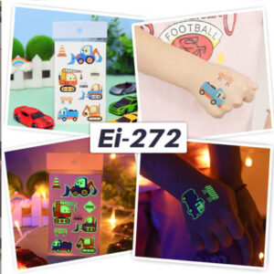 UV glow in the dark temporary tattoo Bei-272 12x7.5cm, party favour Auckland NZ