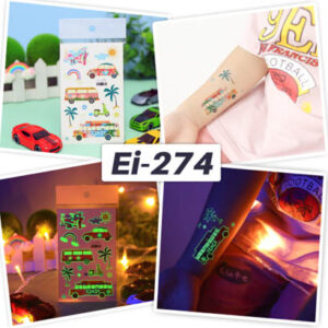 UV glow in the dark temporary tattoo Bei-274 12x7.5cm, party favour Auckland NZ