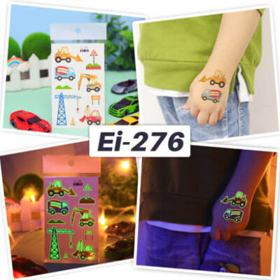 BEI-276 UV glow in the dark temporary tattoo Bei-276 12x7.5cm, party favour Auckland NZ