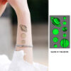 UV glow boys temporary tattoo Bei-105 10.5x6cm, party favour Auckland NZ