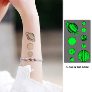 UV glow boys temporary tattoo Bei-105 10.5x6cm, party favour Auckland NZ
