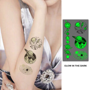 UV glow boys temporary tattoo Bei-106 10.5x6cm, party favour Auckland NZ
