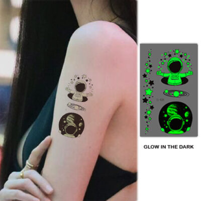 UV glow boys temporary tattoo Bei-108 10.5x6cm, party favour Auckland NZ