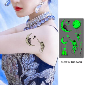 UV glow boys temporary tattoo Bei-110 10.5x6cm, party favour Auckland NZ
