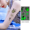 BEI111 UV glow boys temporary tattoo Bei-111 10.5x6cm, party favour Auckland NZ