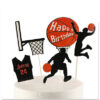 Basketball happy birthday cake topper1 Basketball birthday cake topper set acrylic reusable, Auckland NZ